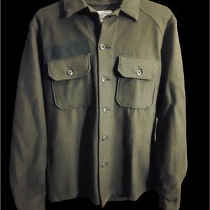 Vintage 60s Army Wool Field Shirt - Vietnam Era